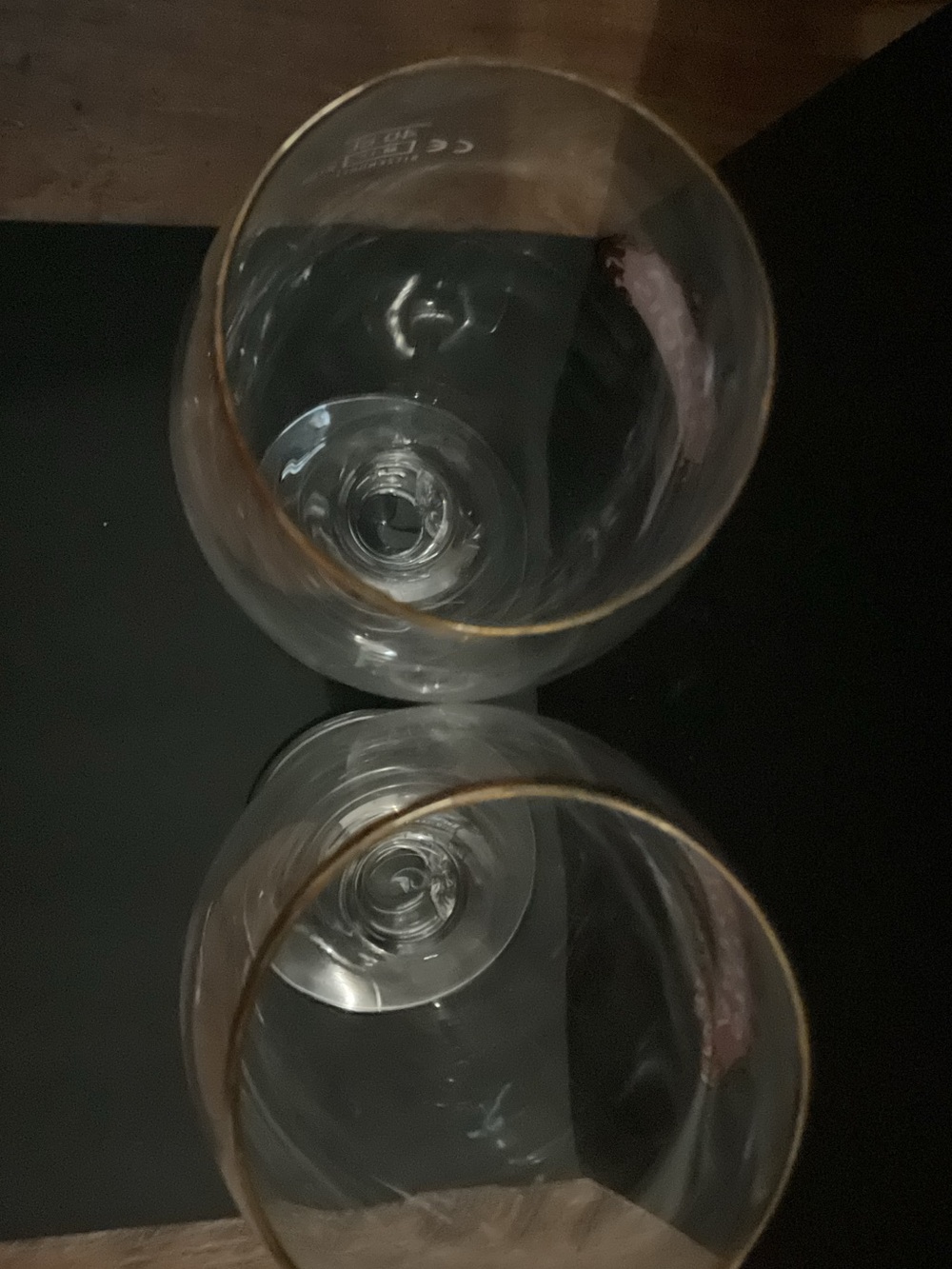 Stella Artois Set of 2 Belgium Beer Glasses Gold Rim Chalice 40 cl - Picture 5 of 6